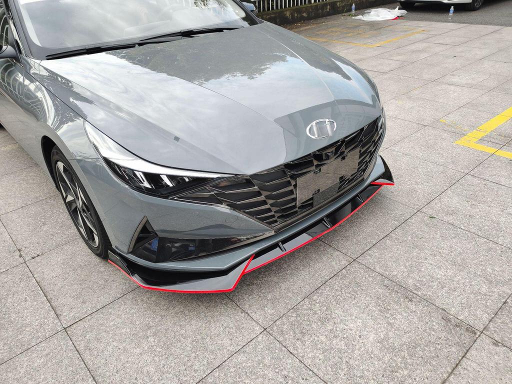 Frontsplitter & Seitenschweller Kit für Hyundai Elantra 7. Generation: Stoßfänger Kollisionsschutz