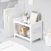 Minimalist Pp Desktop Double Layer Storage Rack Rectangular Organizing Student Desk Office Cosmetics Stationery Storage Shelf