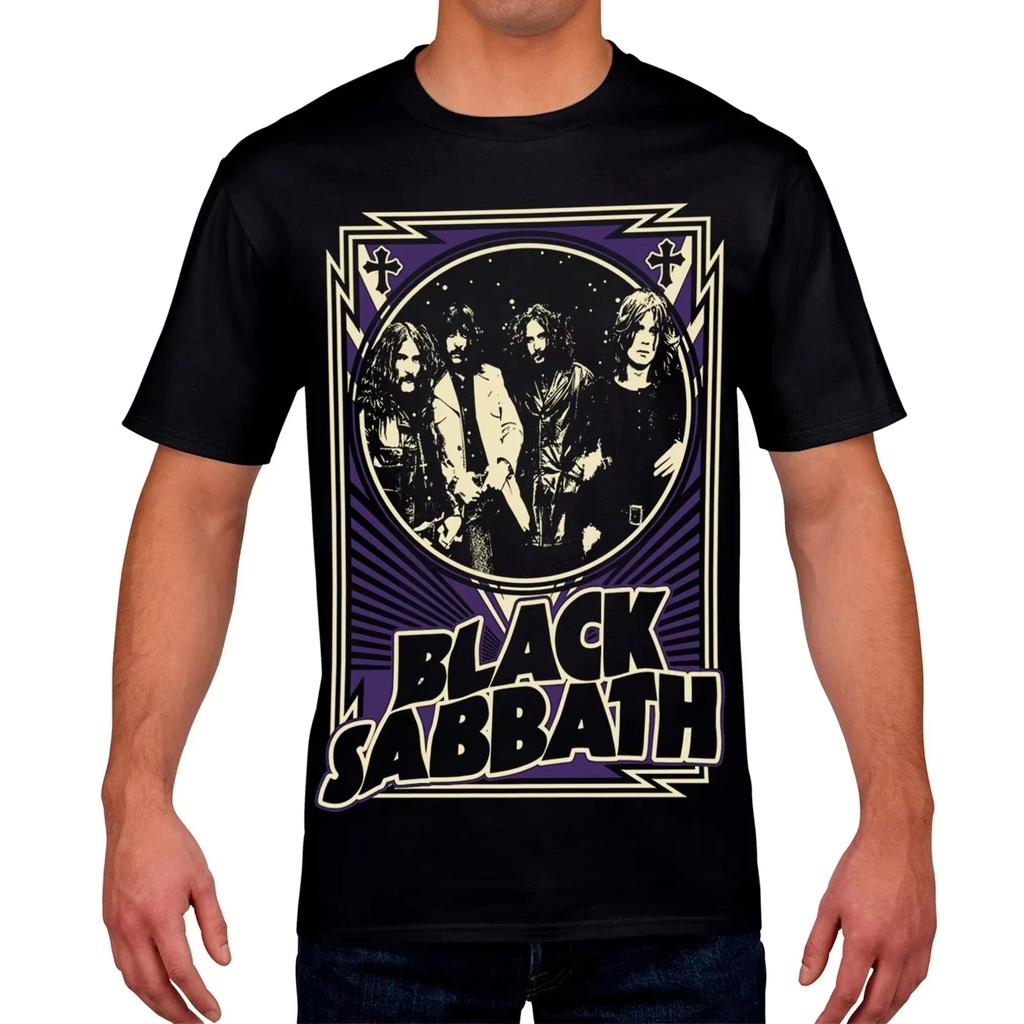 Oversized Black Sabbath T-Shirt Heavy Metal Rock Style Cotton Men Women Tops Tee Streetwear Hip Hop Y2k Clothing Vintage Shirt