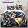 Cartoon Pattern Bedding Quilt Set Quilt Cover Pillowcase Home Decoration Birthday Gift (1 * Duvet Cover + 2 * Pillowcase, Without Core)