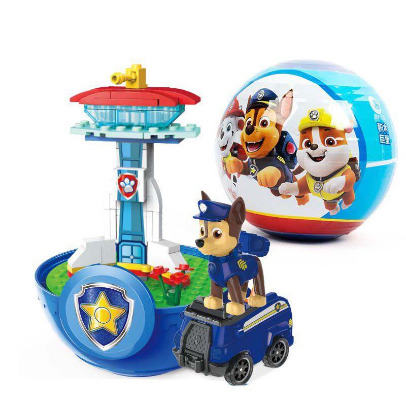 Paw Patrol Rückziehwagen Spielzeug mit Bausteinen für Kinder**