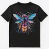 Colorful Paint Splash Wasp Art Graphic Unisex T-Shirt