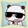 Cartoon Bubu Dudu Pillow Covers Cartoon Sofa Decorative Home Double-sided Printing Short Plush Cute Cushion Cover