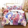 Imprimare 3D Anime Nu Învățăm Niciodată: Set Lenjerie de Pat Bokuben Single Twin Full Queen King Size Set de Pat pentru Dormitor Adulți Copii Seturi Huse de Plapumă