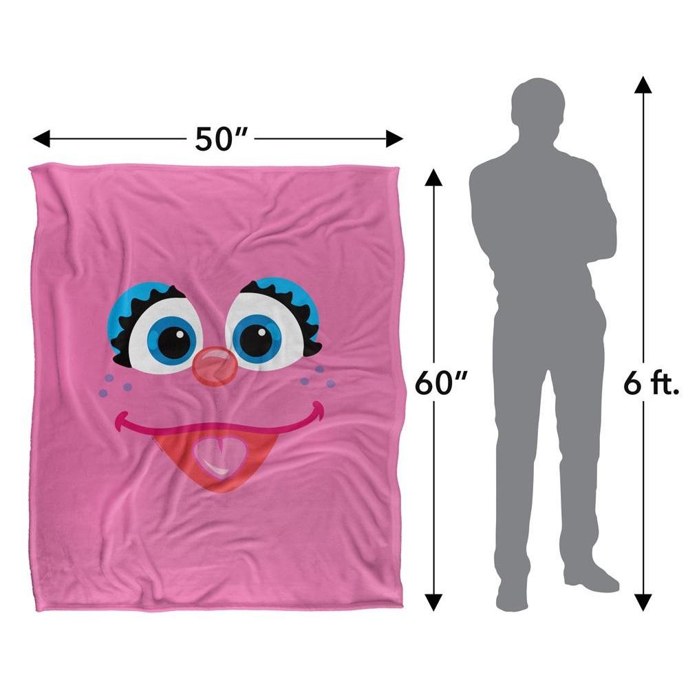 Sesame Street Face Abby Blanket