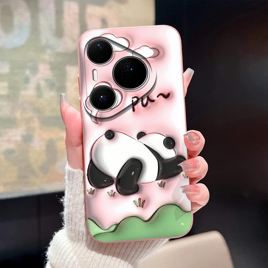 Case For Huawei Pura 80 Pro Plus Ultra Cartoon Heart Soft Silicone Shockproof Bumper Cover For HuaweiPura80ProPlus 80Ultra Funda