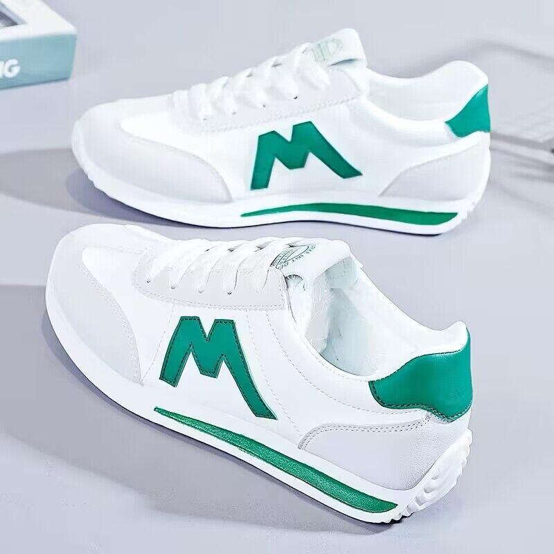 Sneakers New ins Chaozi 22 Autumn Lightweight Running Shoes Flat Casual 35 зелёный