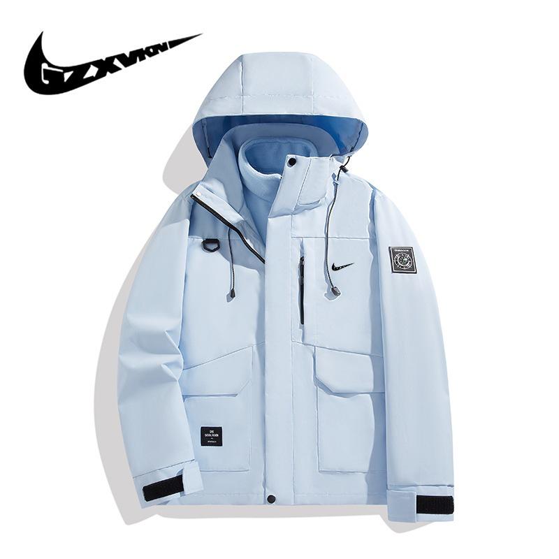 

2024 Men s and Women s Waterproof Windproof Outdoor Mountaineering Three-in-One Jacket Small (S)