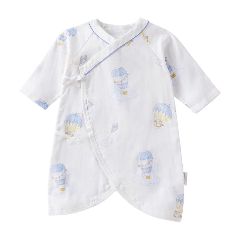 PurCotton Double-Layer Gauze Newborn Romper Bodysuit 59cm (1-3 months)