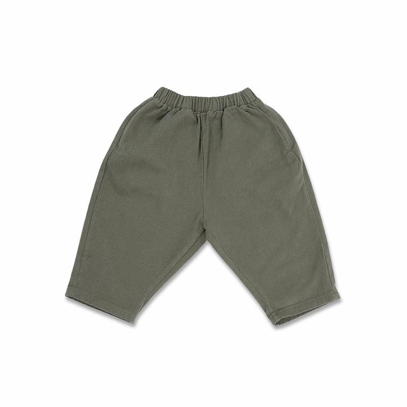 Korean Retro 2025 Autumn Unisex Casual Loose Fit Pants - Pure Cotton Children's Harem Carrot Style