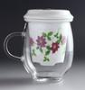 Toyo Ceramics Arita Ware Celand Glass Stylish Mug, Clematis IW-002