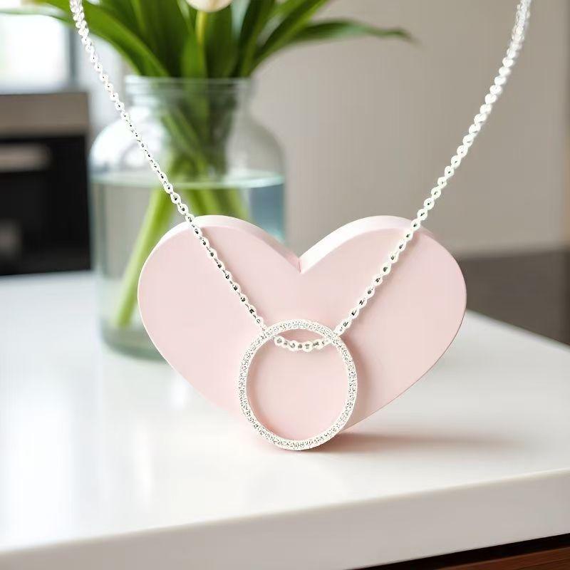 Минималистичное круглое подвесное ожерелье для женщин - Элегантный и универсальный дизайн