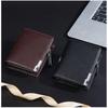 New Men's Short Wallet European American Retro Business Small High-end Zipper Zero
