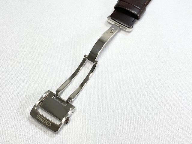 L0LA012J0 SEIKO Presage 20mm Leather Strap with for and others Buckle, Horsehide, Brown, SARW057/ 6R27-00R0