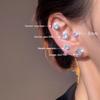 Women's High-End Plain Hoop Earrings: Light Luxury Ear Drops & Studs, Niche Design for Autumn/Winter.