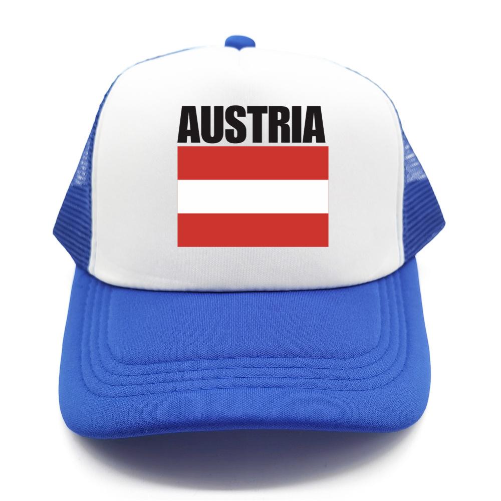 Cappellino da Baseball Bandiera Austriaca Fresco Estivo Unisex Rete Traspirante Cappello per Fan del Paese Cappellino Trucker Unisex Cappellini in Rete Traspirante per Esterno