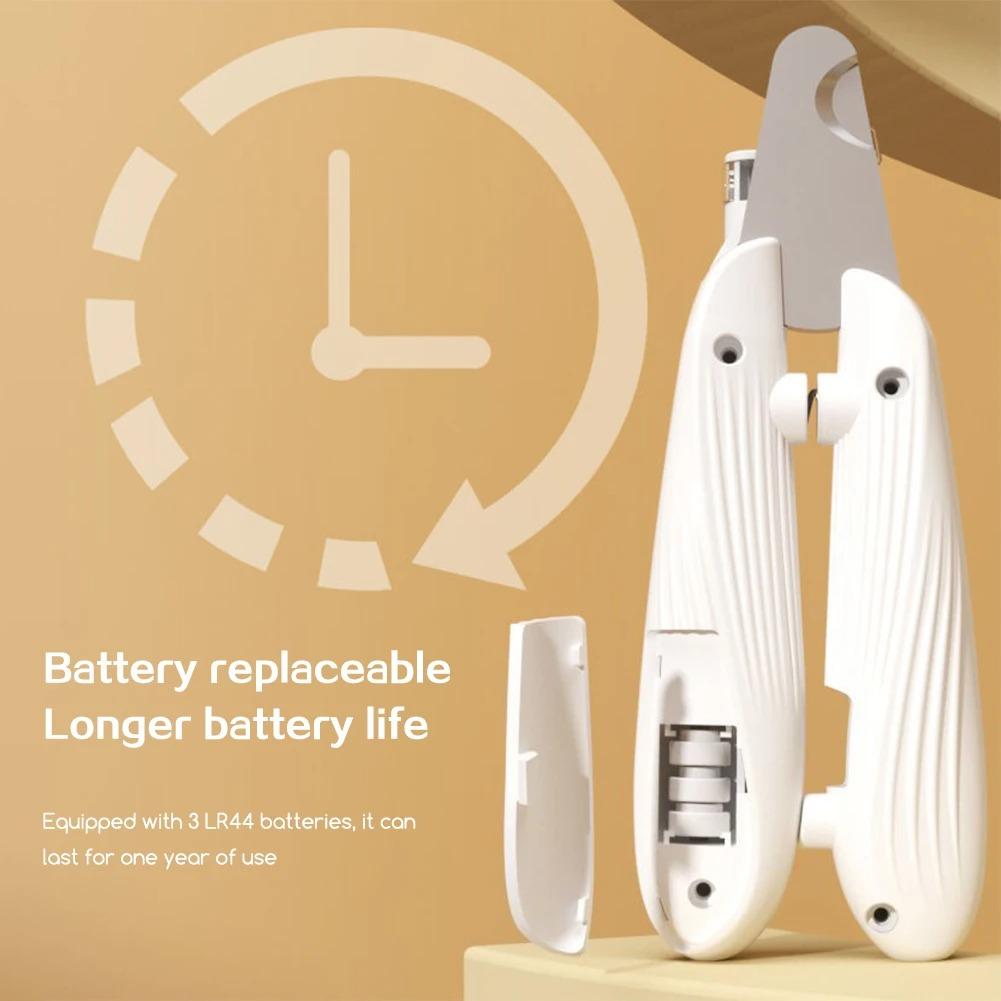 1PC Pet Nail Clippers with LED Light Hygiene LED Light Cat/Dog Claw Clipper Splash-Protection for Small Medium Pets.