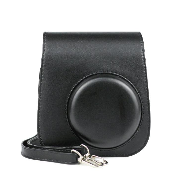 Solid Color Full Body Camera Leather Case Bag with Strap for FUJIFILM Instax Mini 11