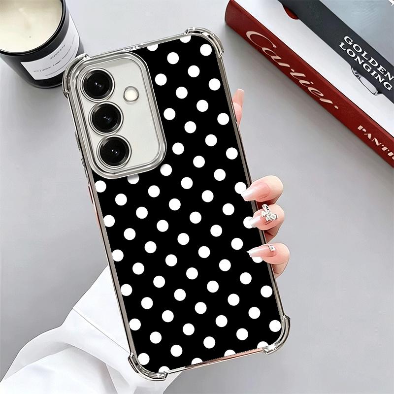 Polka Dots Art Fashion Desgin Soft Phone Case For Samsung A17 A27 A07 A37 A57 A16 A56 A15 A55 A14 A54 A13 A53 A26 A36 A25 A35 A2