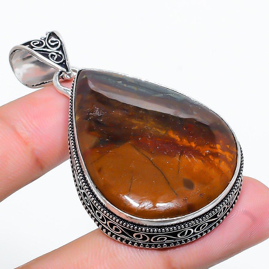 

Подвеска из драгоценного камня Seame Agate, этнический подарок, ручная работа, 2,36 дюйма, VR-1481