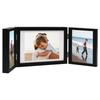 VidaXL Foldable Photo Frame Black 28x18 Cm+2x(13x18 Cm)
