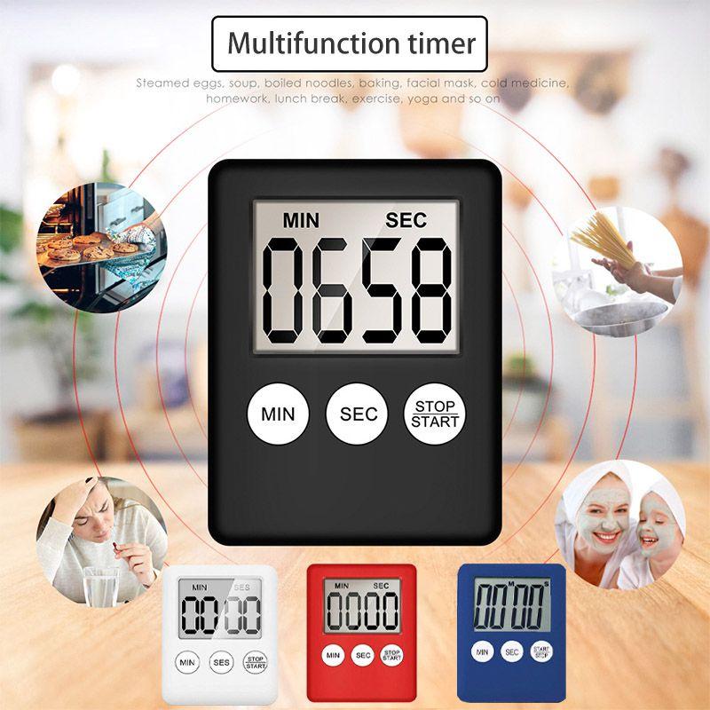 Magnetic Large Lcd Digital Kitchen Timer With Loud Alarm And Easy-to-read Display