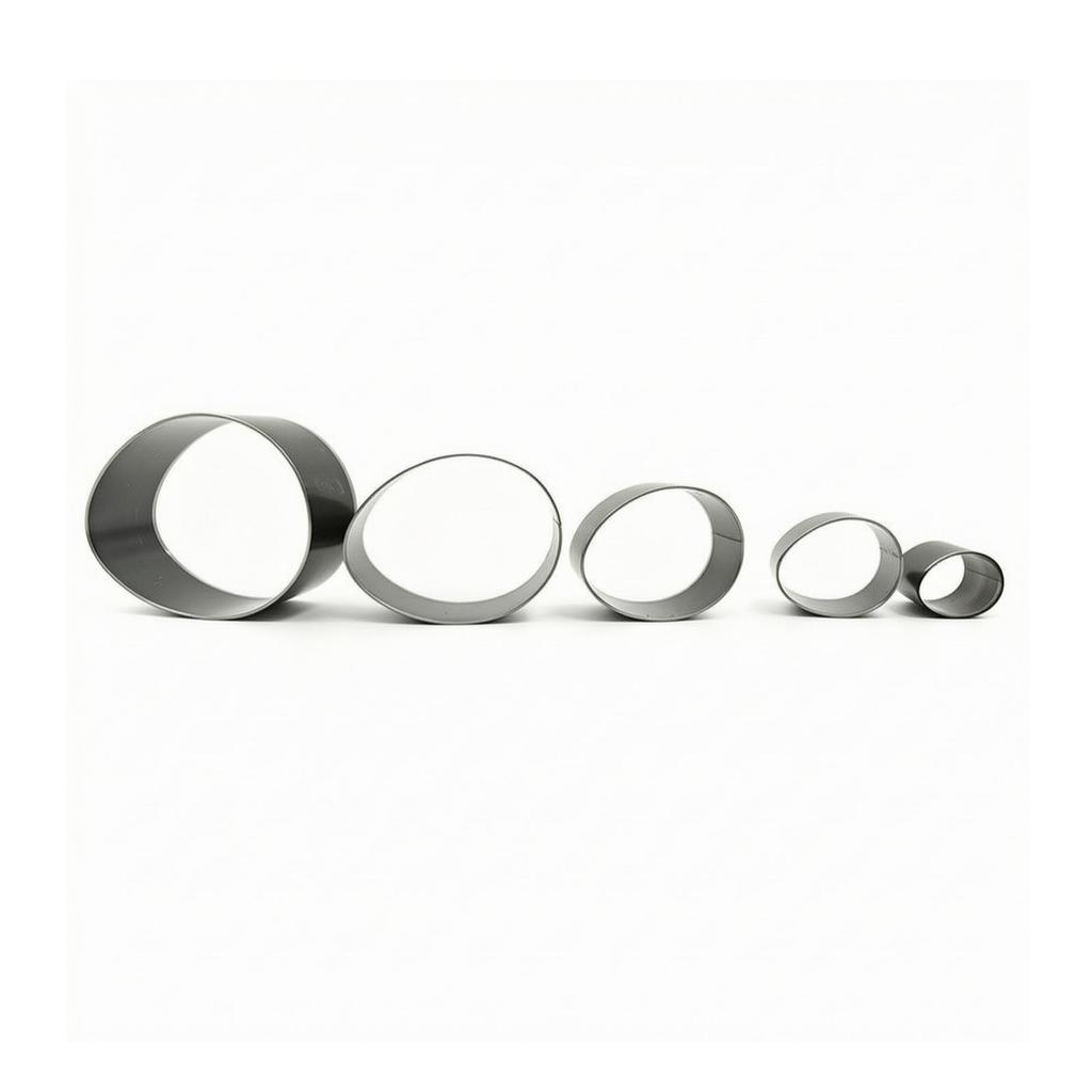 5 Pieces Oval Die Tool Long-Lasting for Leatherworkers, Hobbyists