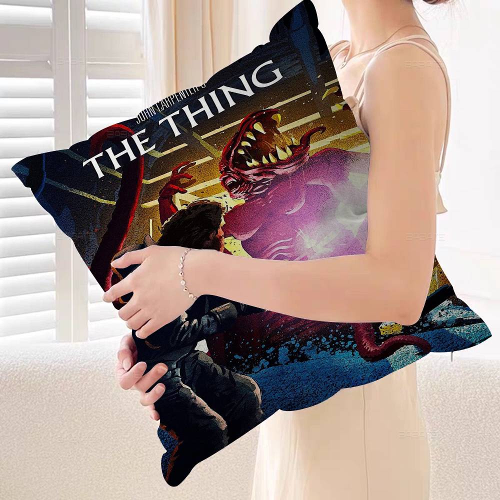 Classic Horror Movie The Thing Pillow Cover Sofa Cushion Cover Home Room Decoration Children Gift