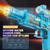Children High Pressure Electric Water Gun Toy Summer Outdoor Beach Pool Fight Games Toys Kids Automatic Water Guns With Lights