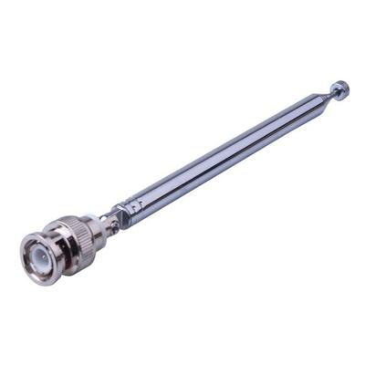 New 2pcs 7 Sections Telescopic Antenna BNC Connector For Radio Scanner/VHF/UHF/AM/FM