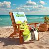 1pc Shrek3 Beach Towel, Comfortable and Thick, and Swimming/Bath/Picnic/Camping Towel, Suitable for Seaside Beaches