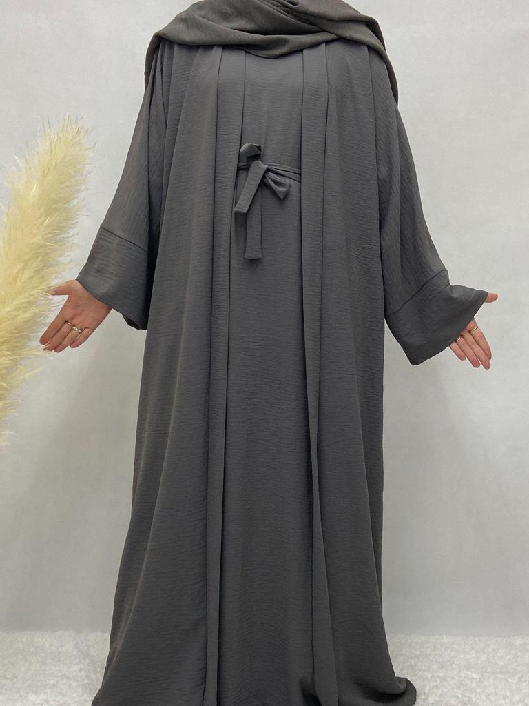 Women's Solid Color Muslim Robe: Multi-Color, Plus Size, Autumn Collection