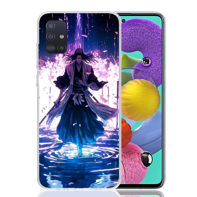 Bleach Kuchiki Byakuya Phone Case For Samsung Galaxy A52 A32 A22 A12 A02S A50S A30S A51 A31 AA71 Note 20 Ultra 10 S10 Plus Galax