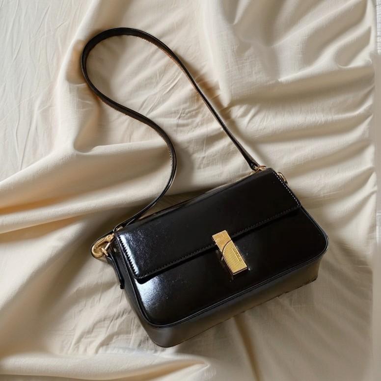 

Маленька квадратна жіноча сумка карамельного кольору мокко 2024, нова універсальна сумка через плече для щоденних поїздок чорний