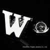High-Quality Brass English Letter Brooches A-Z for Men & Women – Suit, Jacket, Shirt Badge.