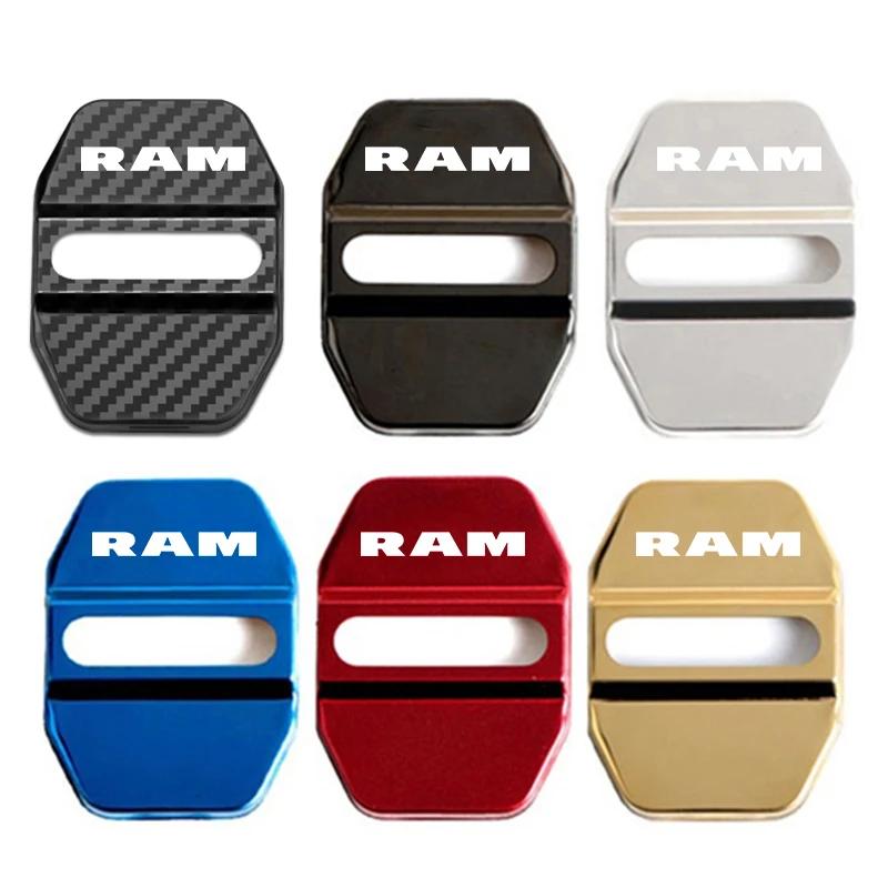 

Stainless Steel Car Styling Door Lock Cover Decals for Dodge RAM Logo 2020 Door Stopper Protective Buckle Case Anti-rust Sticker Blue