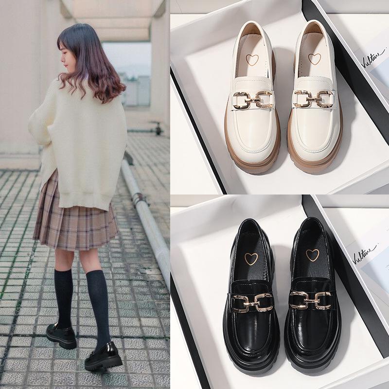 

Мокасины, женские кожаные туфли с внутренней отделкой, маленькие кожаные туфли в британском стиле, форменная обувь, туфли Мэри Джейн