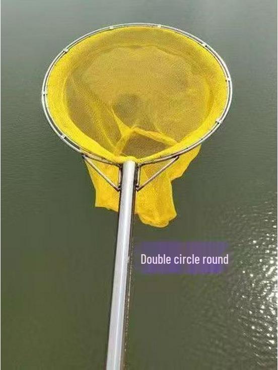 Stainless Steel Small Mesh Fishing Net Set: Includes Dip Net, Shrimp Net, Fry Net, Waterweed Net, and Bag.