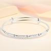 Silver Starry Sky Round Bracelet - Silver-Plated Tube In Popular Style