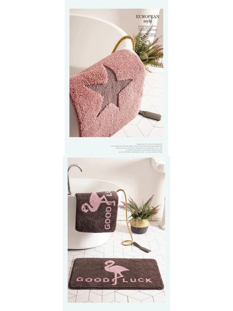 Absorbent Non-Slip Bathroom Floor Mat - Entryway Foot Mat/Doormat