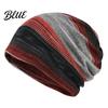 Versatile Lazy Style Hair Tie Women's Geometry Print Slouchy Hat Casual Soft Stretch Skull Colorful Geometric Pattern Hat Cap Warm Cancer