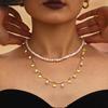 2025 New Necklace For Women Light Luxury Pearl Shell Design Clavicle Chain Beach Neck Decoration Chain Jewelry Neck Accessories