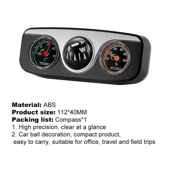 3 In 1 Simple Vehicle Thermometer Compact High Quality ABS Easy To Read