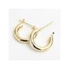 [Jewelry Excellente] Hoop Earrings 3.0mm×15mm Ring Hoop Earrings (K18 Yellow Gold)