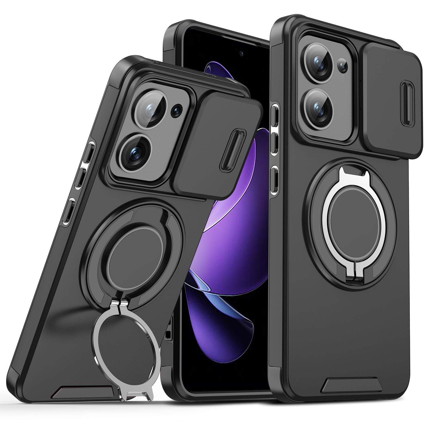 

Чехол для Xiaomi Poco M7 Pro Чехол Poco c71 Чехол POCO M7 Pro Магнитное кольцо Броня Слайдер Крышка для объектива камеры Крышка для беспроводной зарядки Magsafe Poco M7 pro 5G