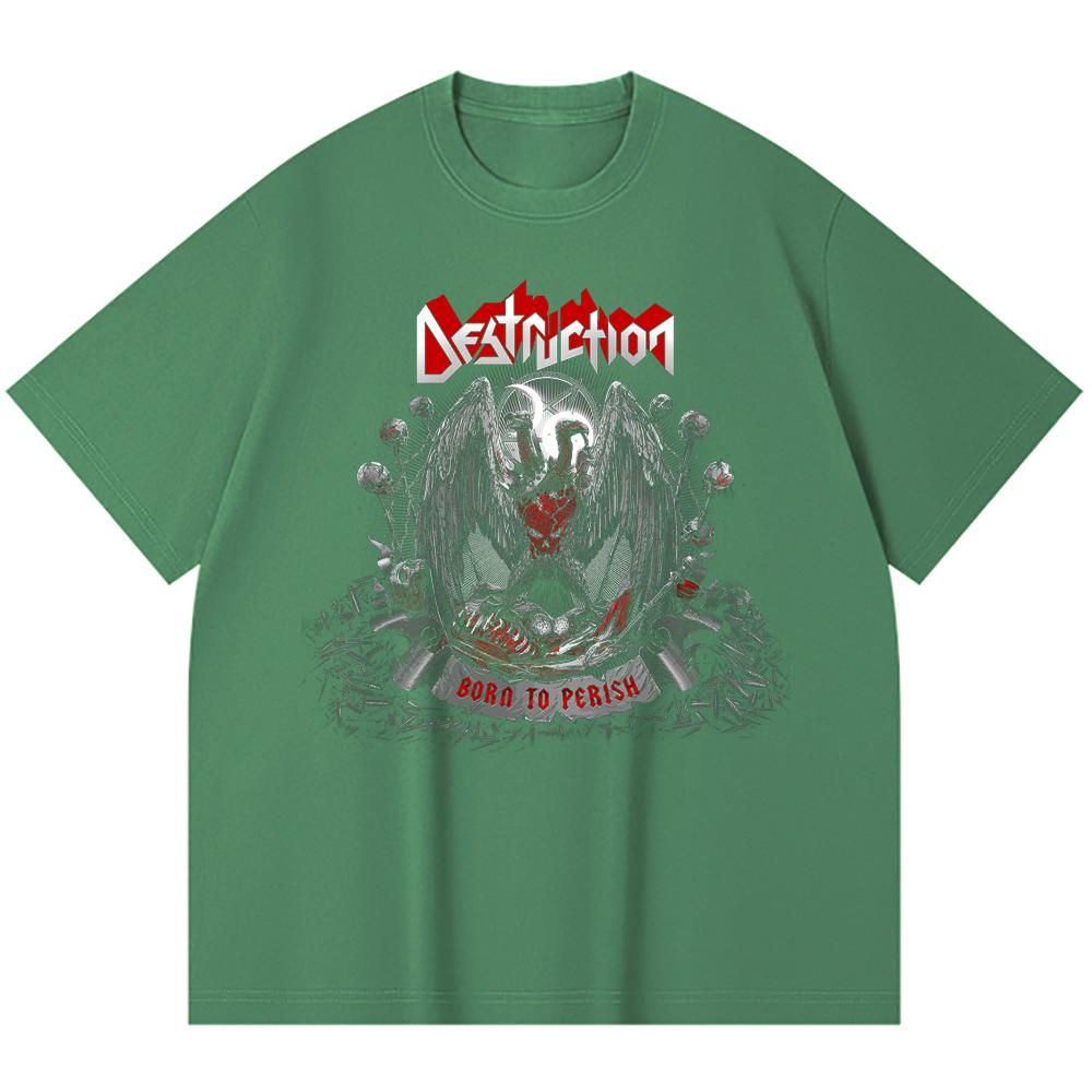 T-shirt Heavy Metal 100% Cotone 230 Gsm Stampa Band Rock Musica Popolare Unisex T-shirt Pesante in Cotone