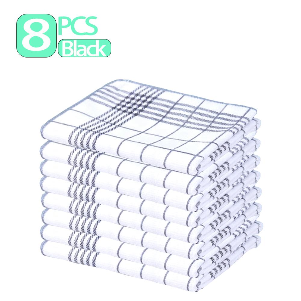 5/8 Pack of Kitchen Checkered Cleaning Cloths,60 X 40 Cm, Durable, Suitable for Kitchen and Home Use, Can Be Used for Washing Dishes and Wiping Tables