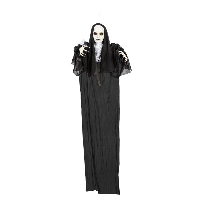 Décoration lumineuse nonne suspendu 120 cm