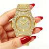 1pc Ladies' Watch, Diamond Set Watch, Date Display and Quartz Movement, Luxurious Zinc Alloy Material, The Perfect Gift for Moth