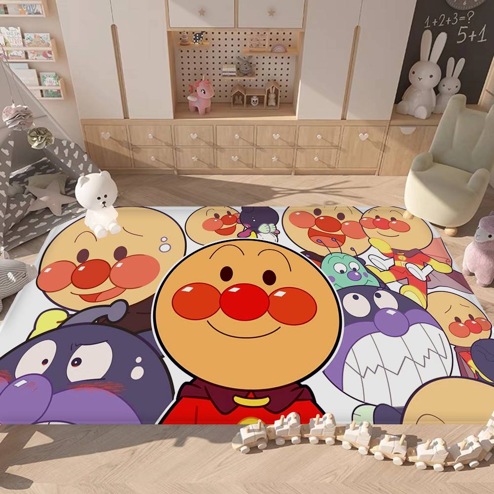 Anime Anpanman Movie Bathroom Mat Kids Room Bedroom Decoration Balcony Anti Slip Doormat Living Room Welcome Rug